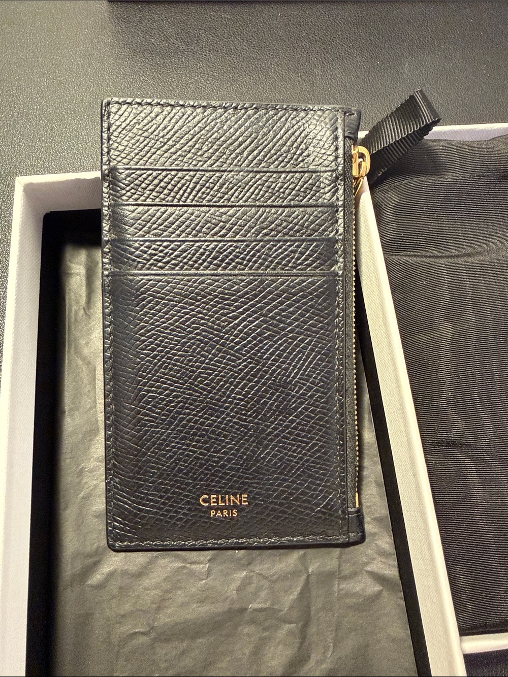 Celine zipped compact card holder
